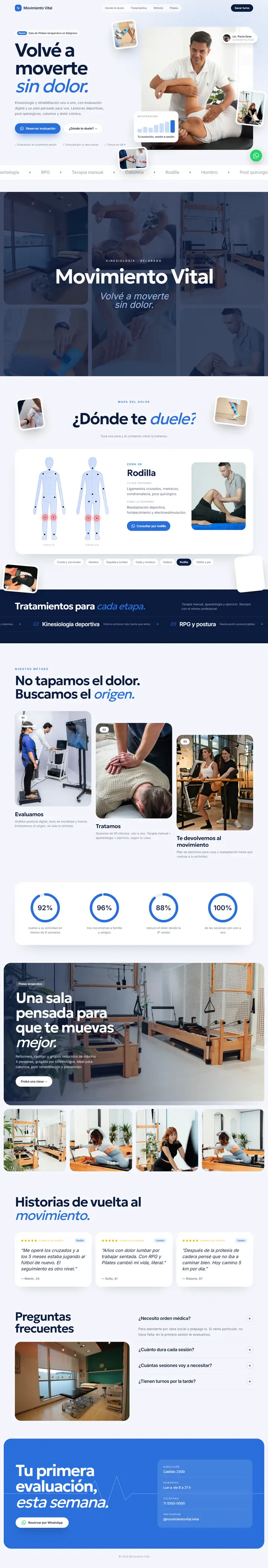 Demo para Movimiento Vital, kinesiología de ejemplo
